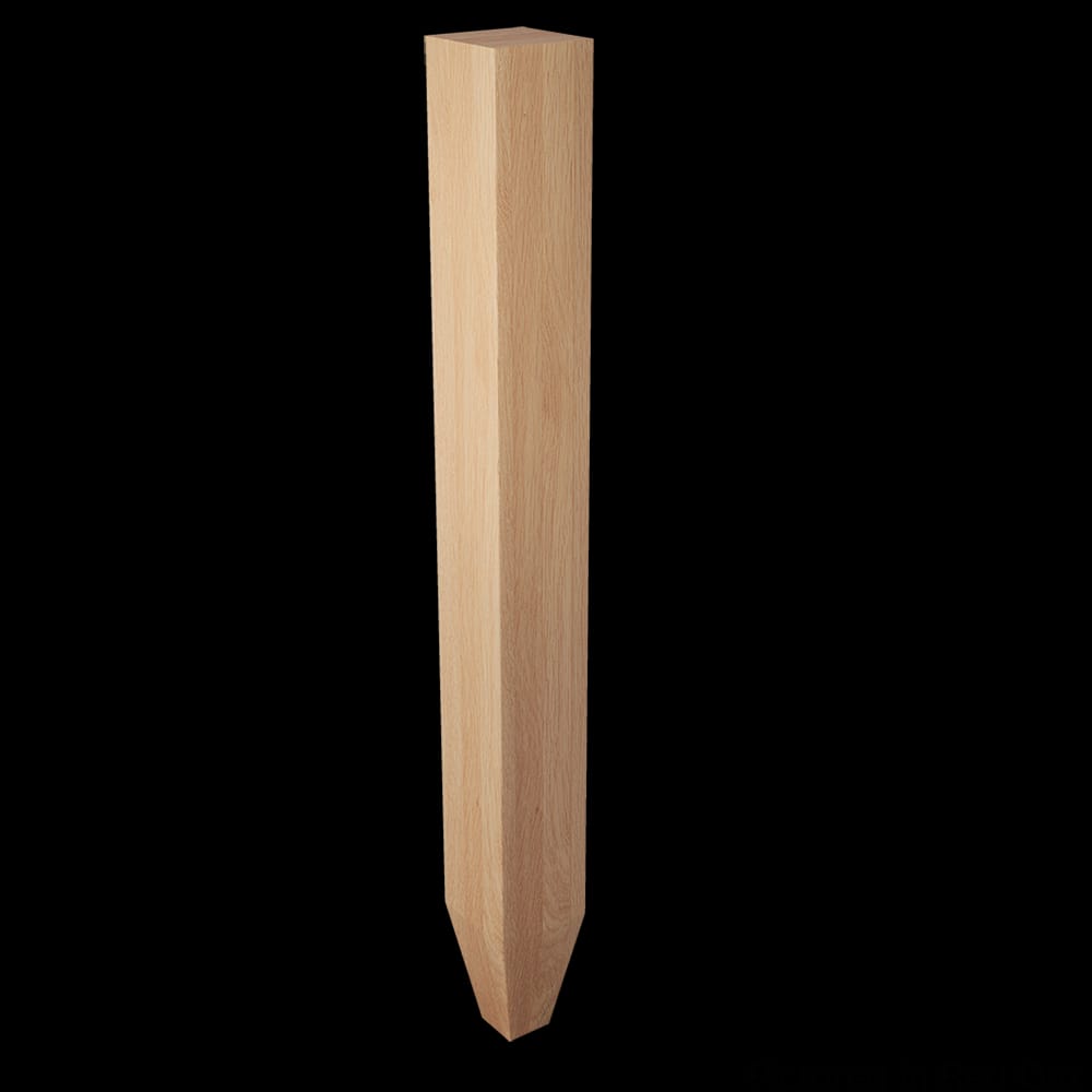 01613025AK1 - Designs of Distinction - 3 inch x 29 inch Square Leg with Foot - Red Oak