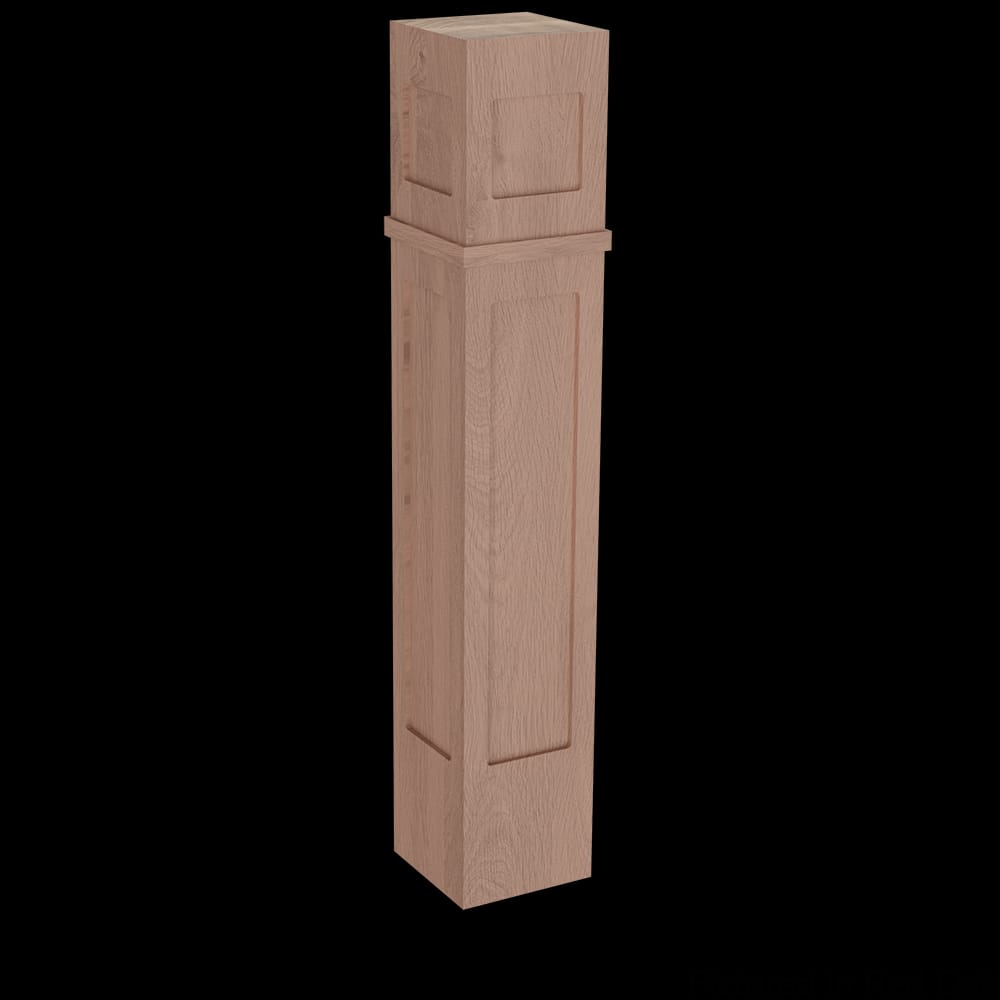 01626050AK1 - Designs of Distinction - 6 inch Arts & Crafts Column - Red Oak