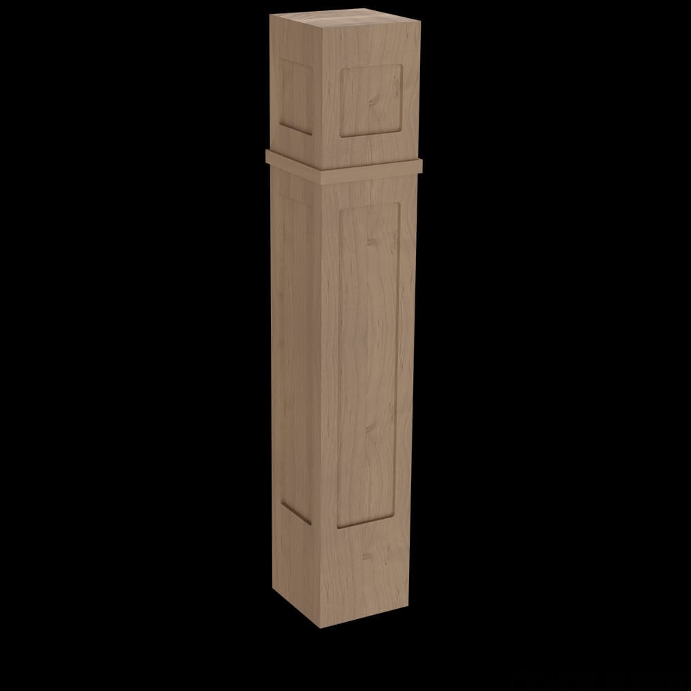 01626050AL1 - Designs of Distinction - 6 inch Arts & Crafts Column - Alder
