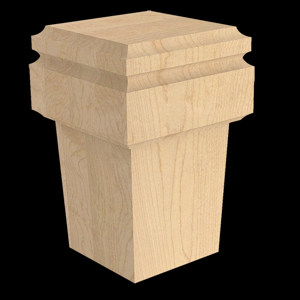 01700146HM1 - Designs of Distinction - Empire Bun Foot - Hard Maple