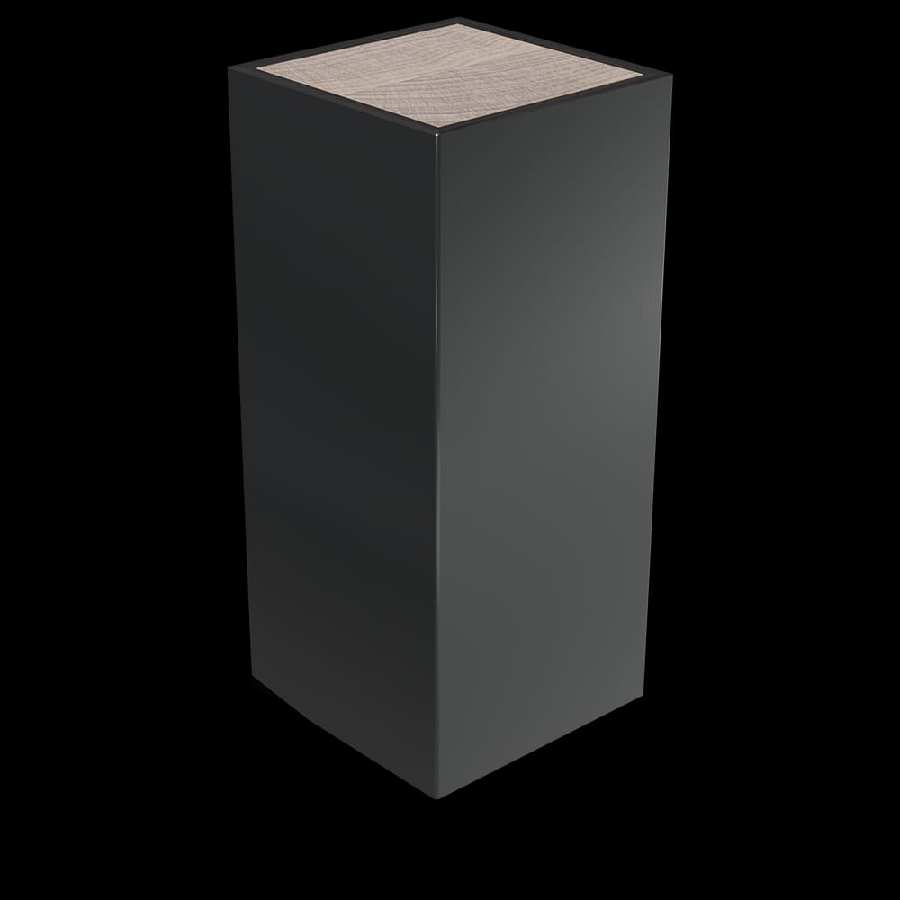 01700245WR1 - Designs of Distinction - 2 inch x 4.5 inch Square Foot with Metal Sleeve - Flat Black
