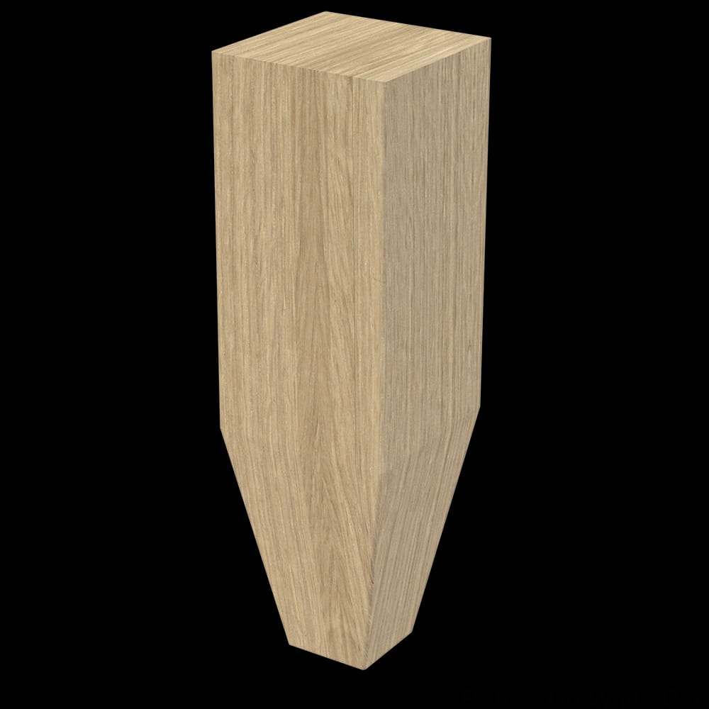 01700310WK1 - Designs of Distinction - 3 inch x 10 inch Square Leg with Tapered Foot - White Oak