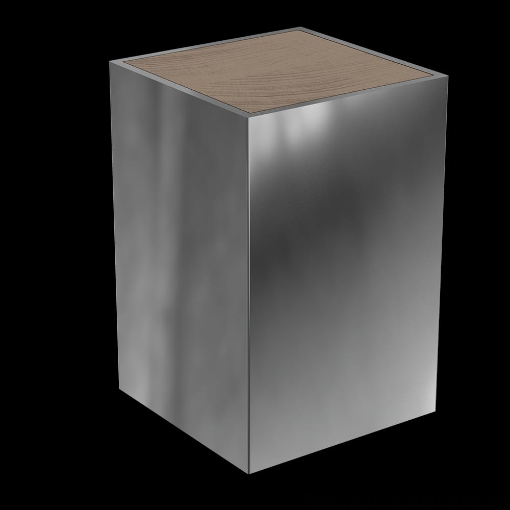 01700345CR1 - Designs of Distinction - 3 inch x 4.5 inch Square Foot with Metal Sleeve - Chrome
