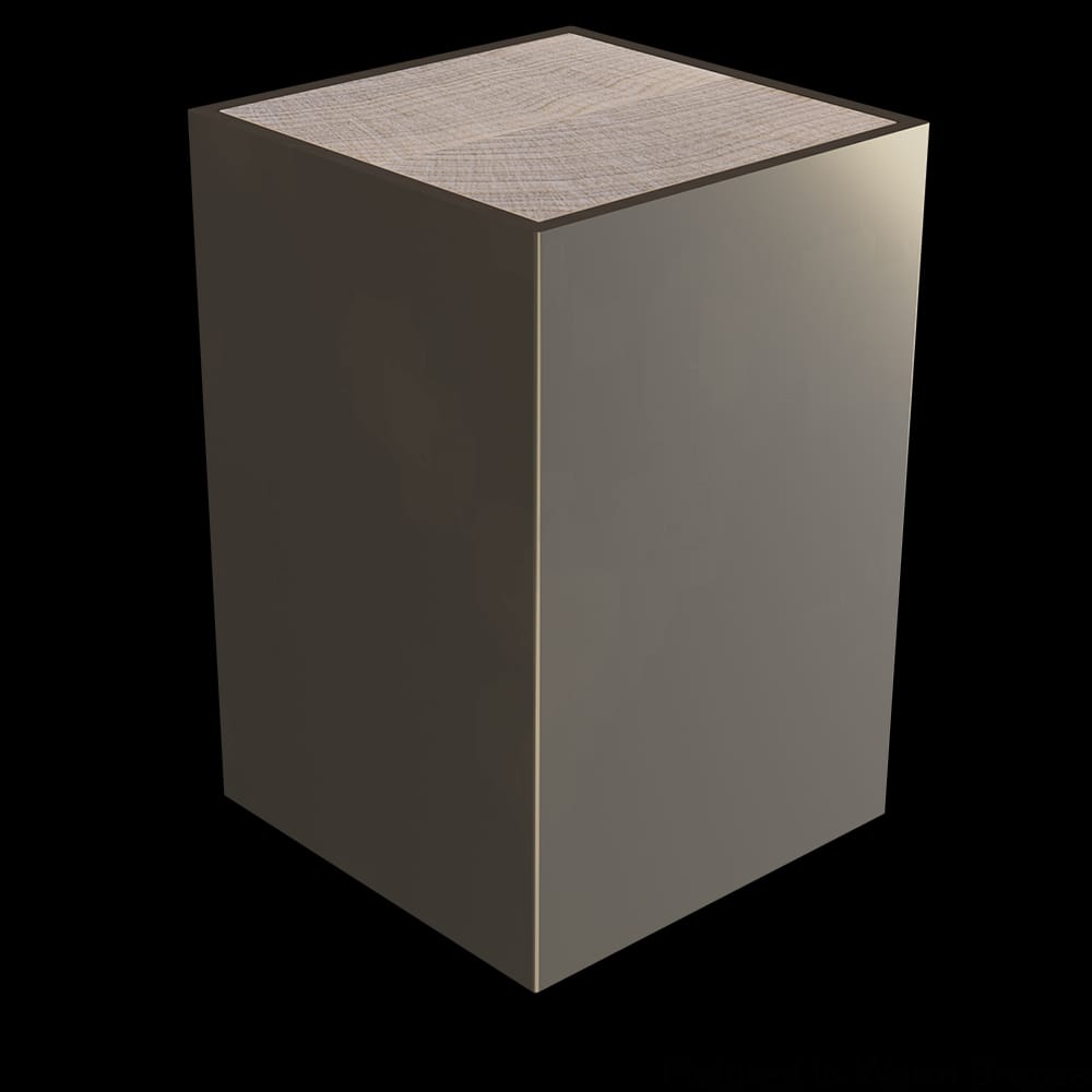 01700345WB1 - Designs of Distinction - 3 inch x 4.5 inch Square Foot with Metal Sleeve - Warm Bronze