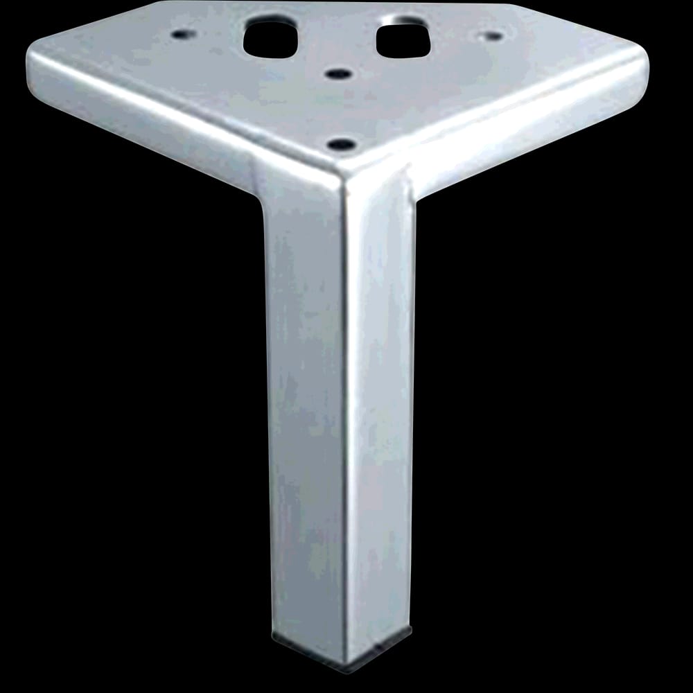 01700402CR1 - Designs of Distinction - 5 inch Square Corner Leg - Chrome