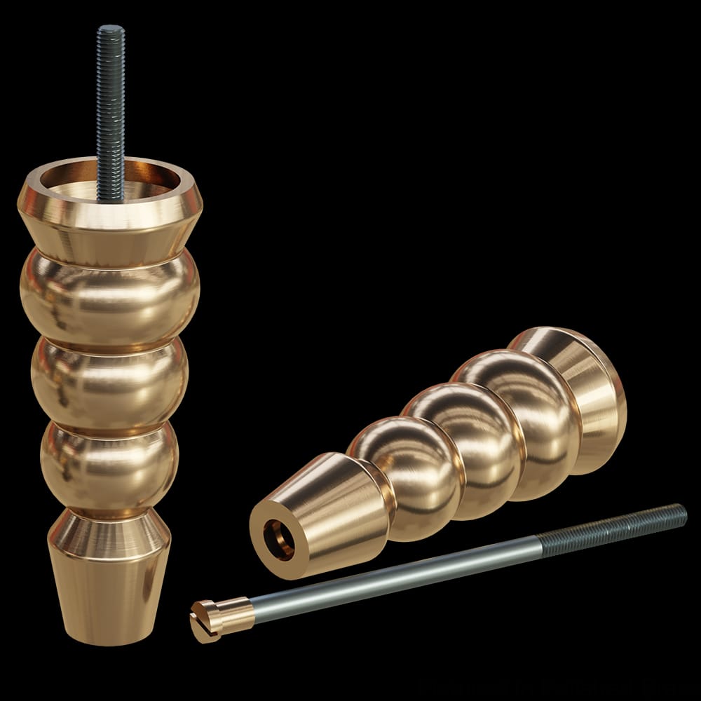 01700412PB1 - Designs of Distinction - EsseX Leg - Polished Brass