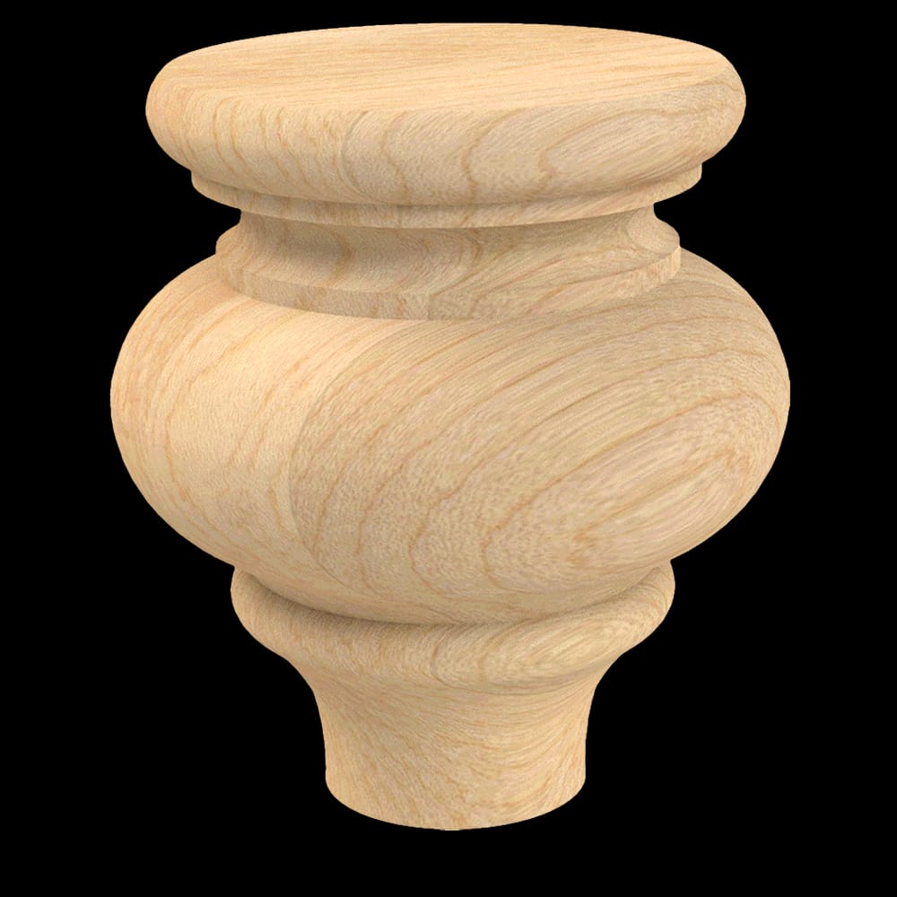 01702510HM1 - Designs of Distinction - Country French Bun Foot - Hard Maple