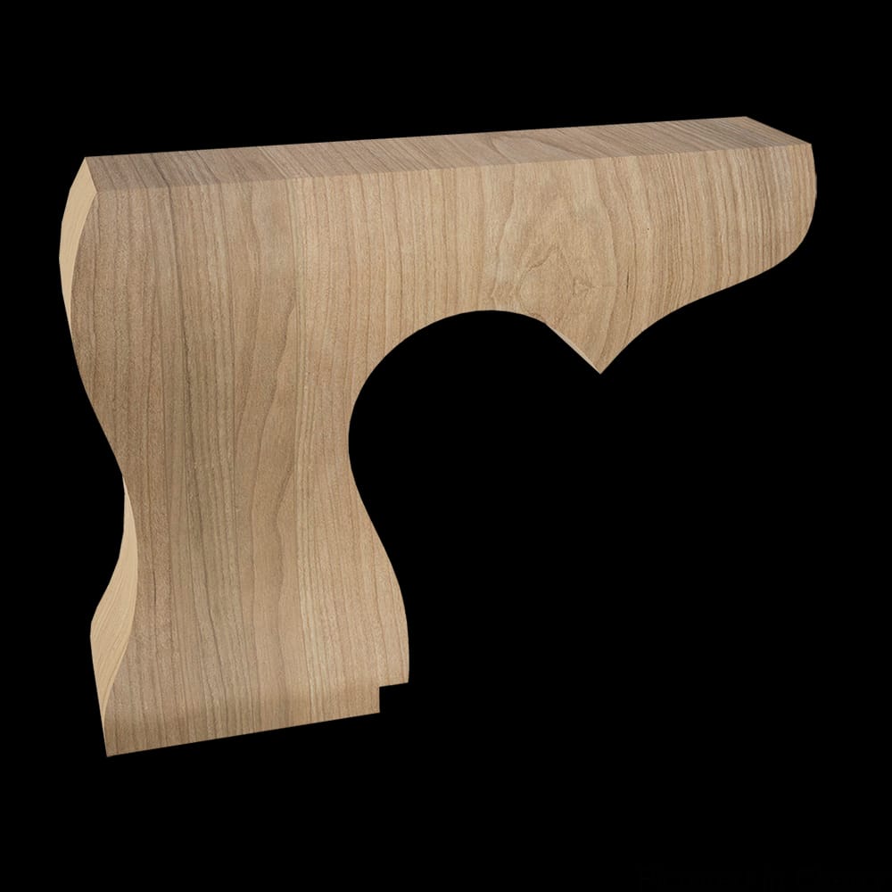 01703110CH1 - Designs of Distinction - Hampton Plain Left Bun Foot - Cherry