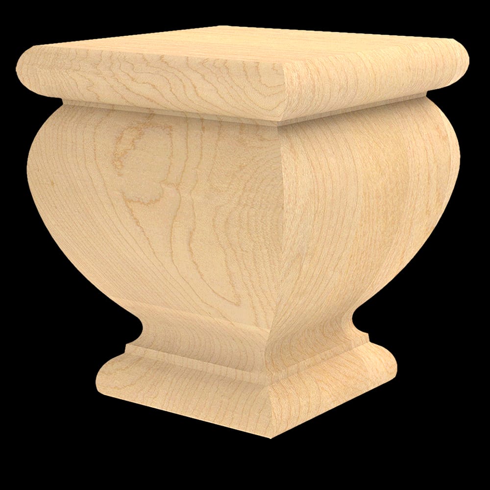 01704060PT1 - Designs of Distinction - Square Lille Bun Foot - Paint Grade