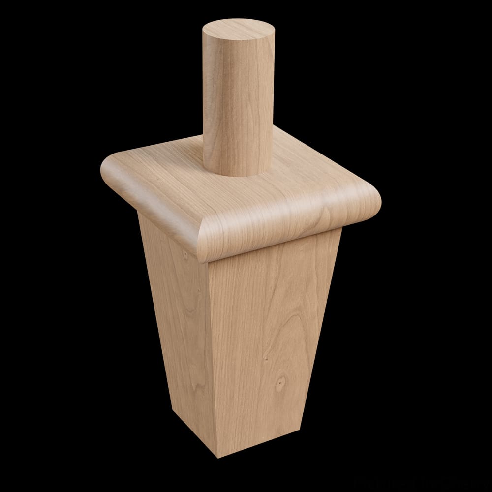 01704075CH1 - Designs of Distinction - Wright Column Foot - Cherry