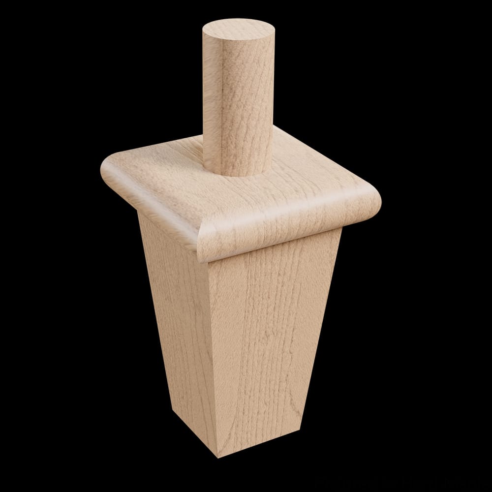01704075HM1 - Designs of Distinction - Wright Column Foot - Hard Maple