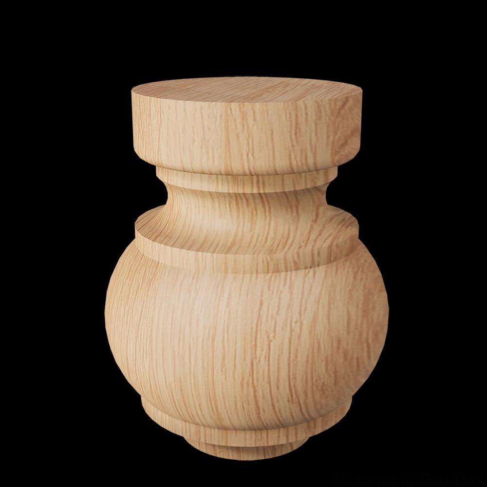 01704210AK1 - Designs of Distinction - Craftsman Bun Foot - Red Oak