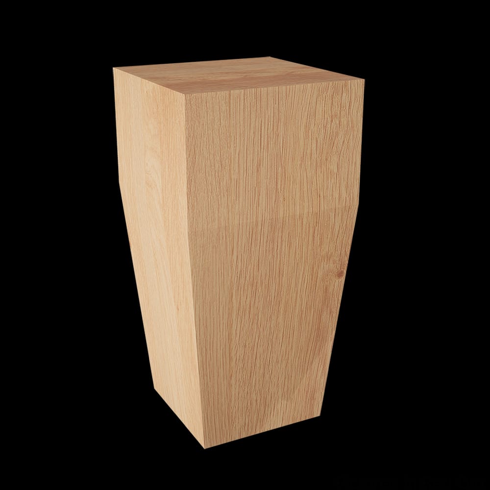 01705112AK1 - Designs of Distinction - Square Craftsman Bun Foot - Red Oak