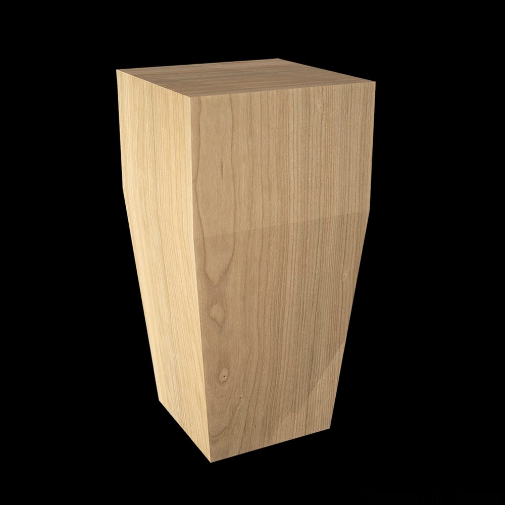 01705112CH1 - Designs of Distinction - Square Craftsman Bun Foot - Cherry