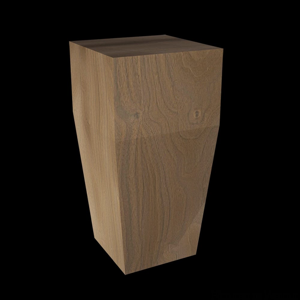 01705112WL1 - Designs of Distinction - Square Craftsman Bun Foot - Walnut