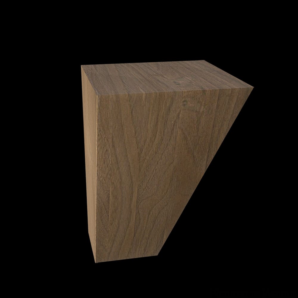 01705150WL1 - Designs of Distinction - Apex Bun Foot - Walnut