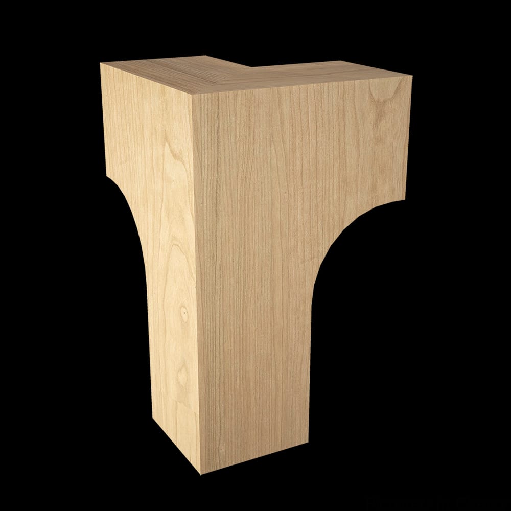 01705175CH1 - Designs of Distinction - Craftsman Corner Bun Foot - Cherry