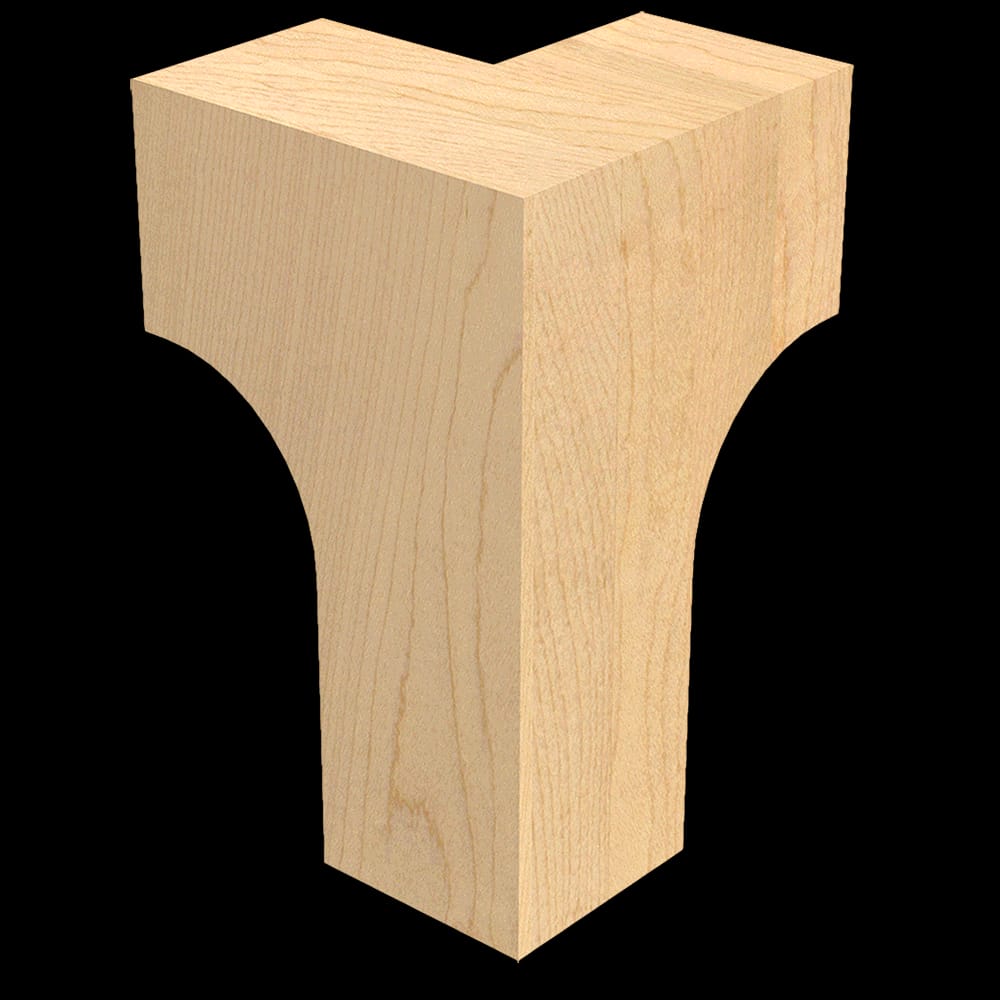 01705175PT1 - Designs of Distinction - Craftsman Corner Bun Foot - Paint Grade