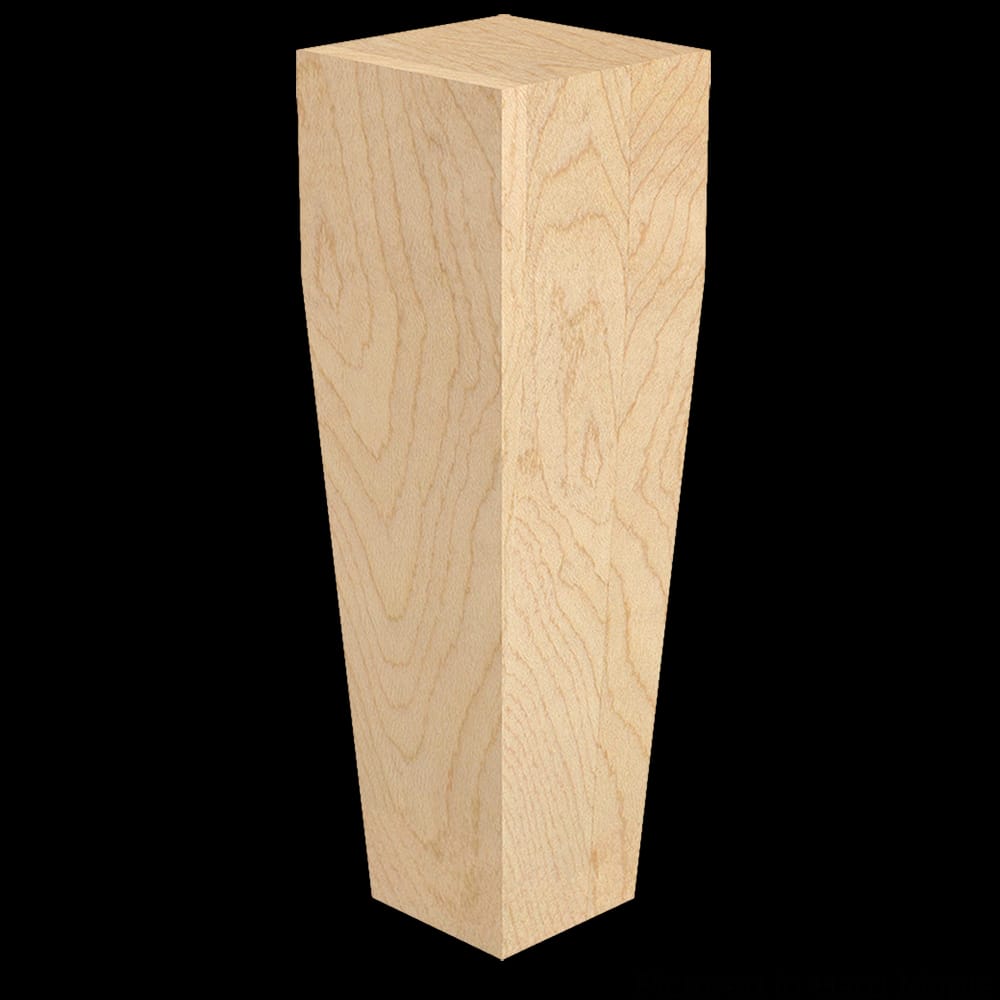 01705610WK1 - Designs of Distinction - Square Tapered Bun Foot - White Oak