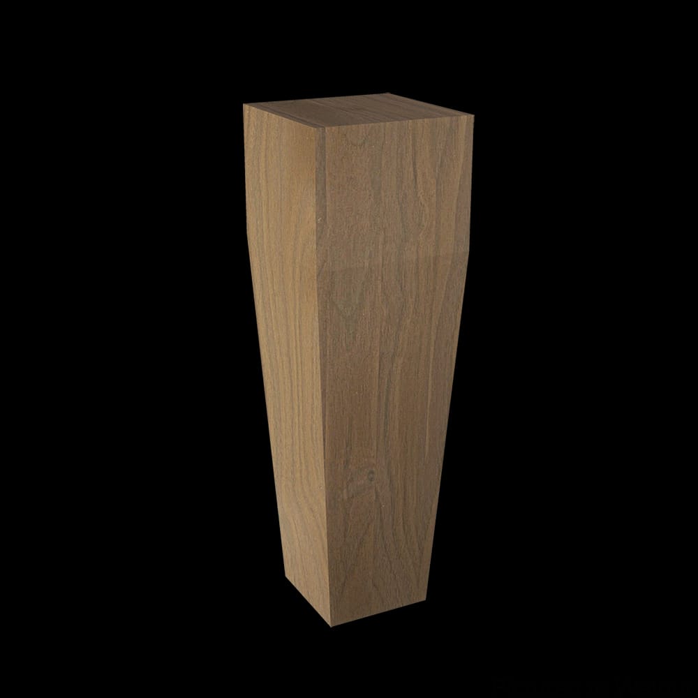 01705610WL1 - Designs of Distinction - Square Tapered Bun Foot - Walnut
