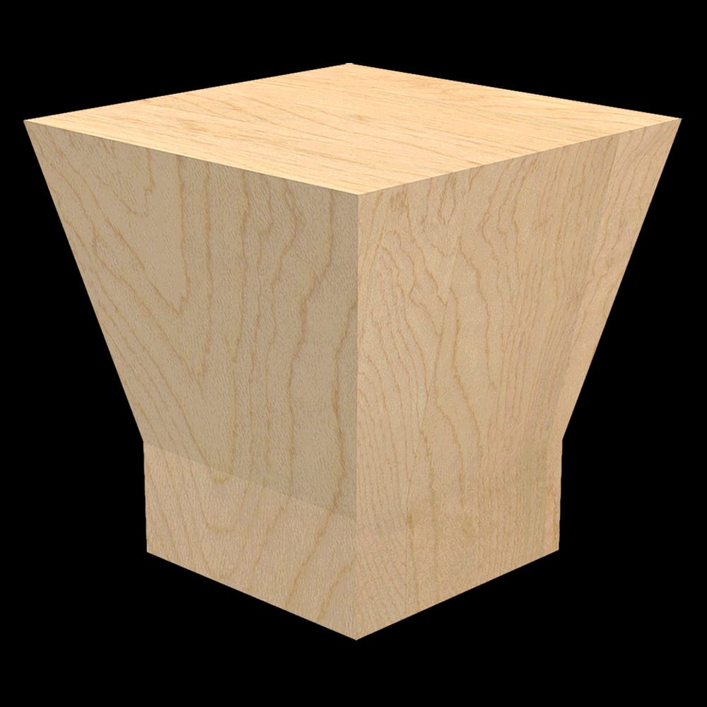 01705715PT1 - Designs of Distinction - Shaker Carved Bun Foot - Paint Grade