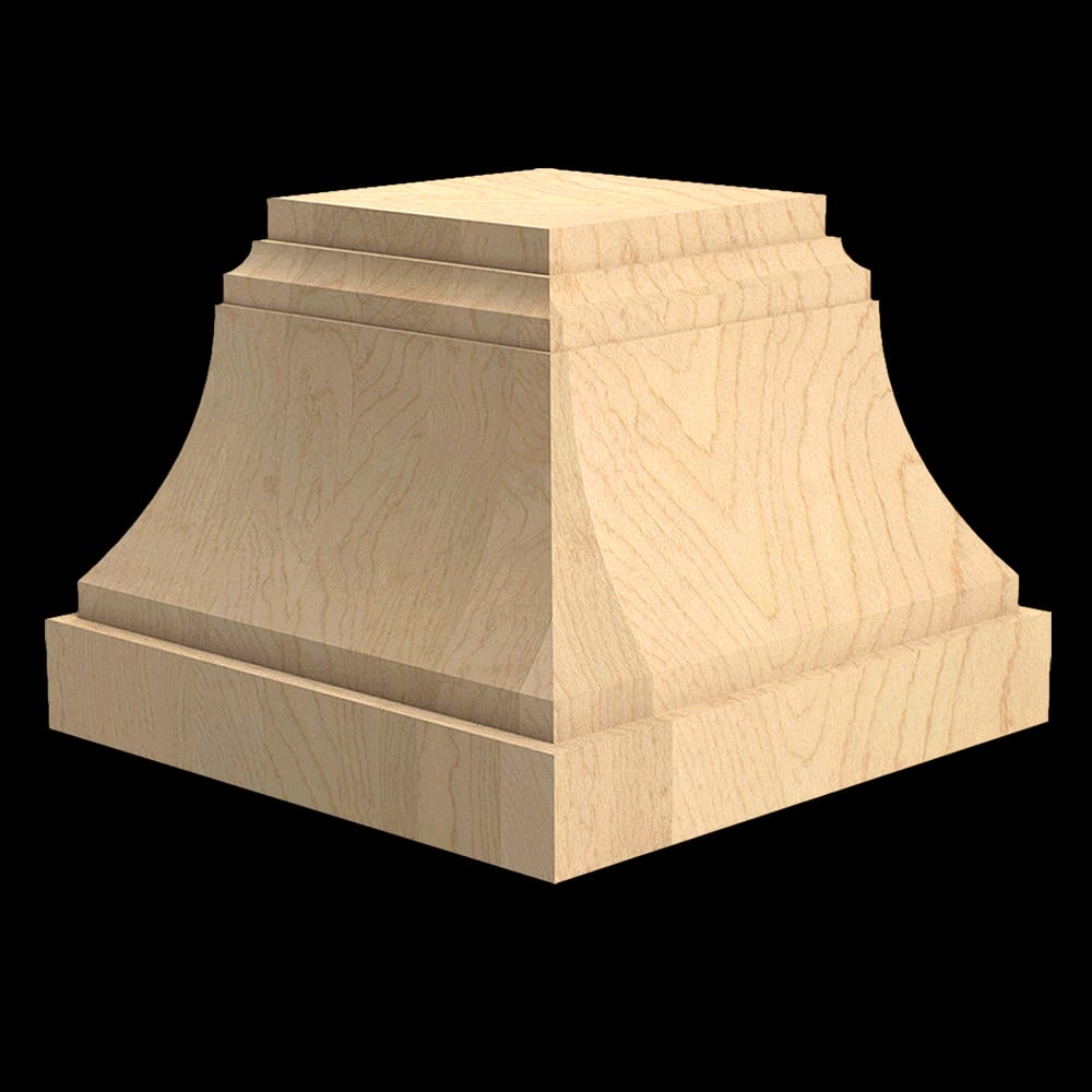 01705860AK1 - Designs of Distinction - 6 inch Craftsman Bun Foot - Red Oak