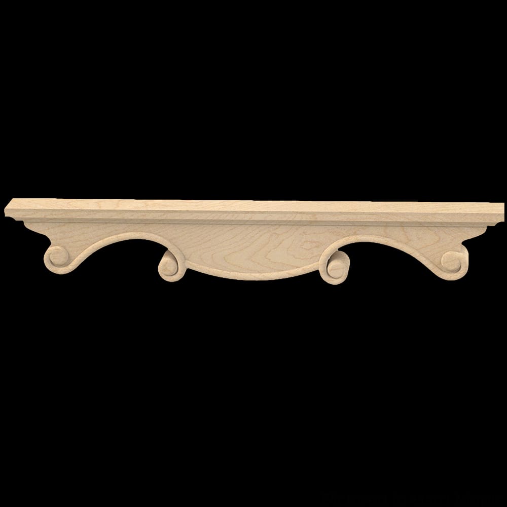 01708310HM1 - Designs of Distinction - Hand Carved Center Pedestal - Hard Maple