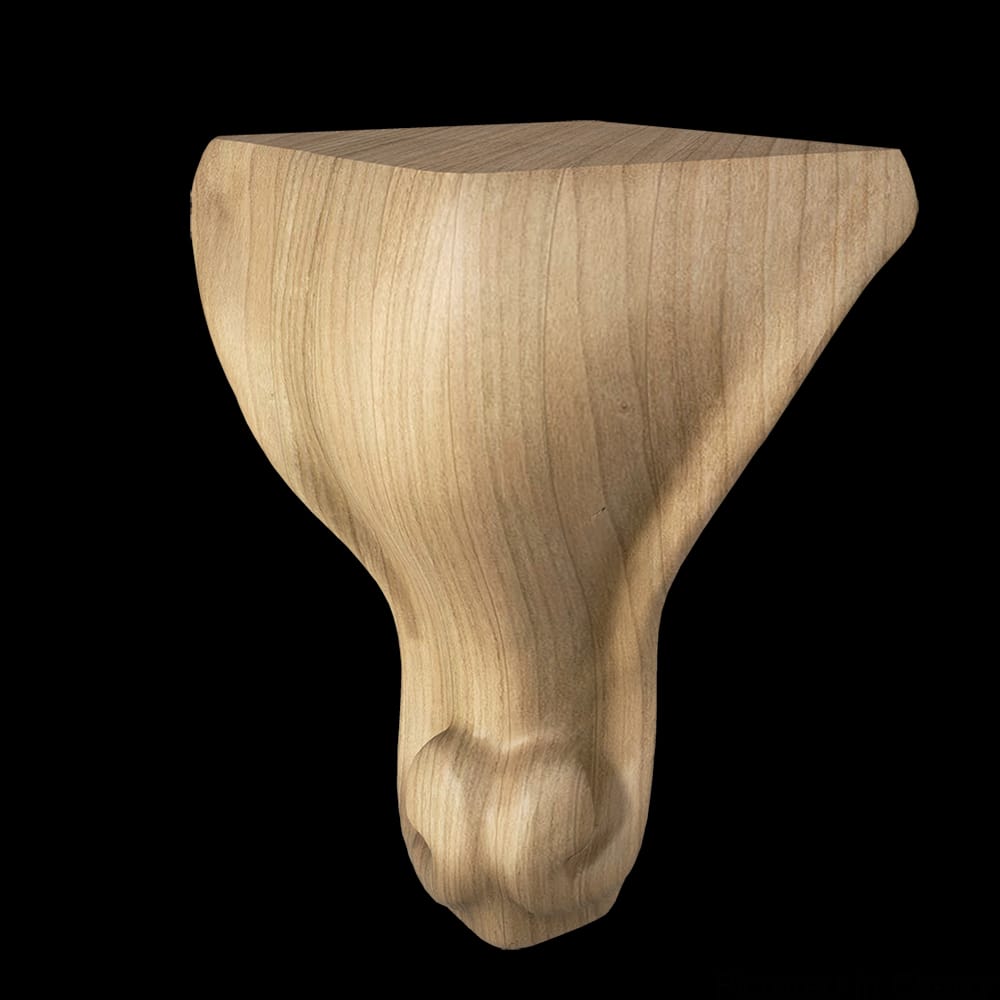 01709010CH1 - Designs of Distinction - Queen Anne Scroll Bun Foot - Cherry