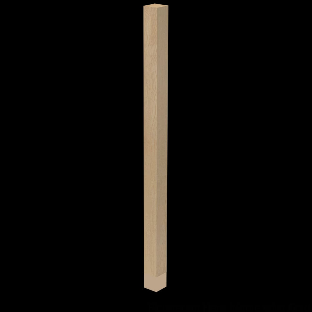 01722010AKGL1 - Designs of Distinction - 2 inch x 35.25 inch Square Leg with Soft Gold Sleeve - Red Oak