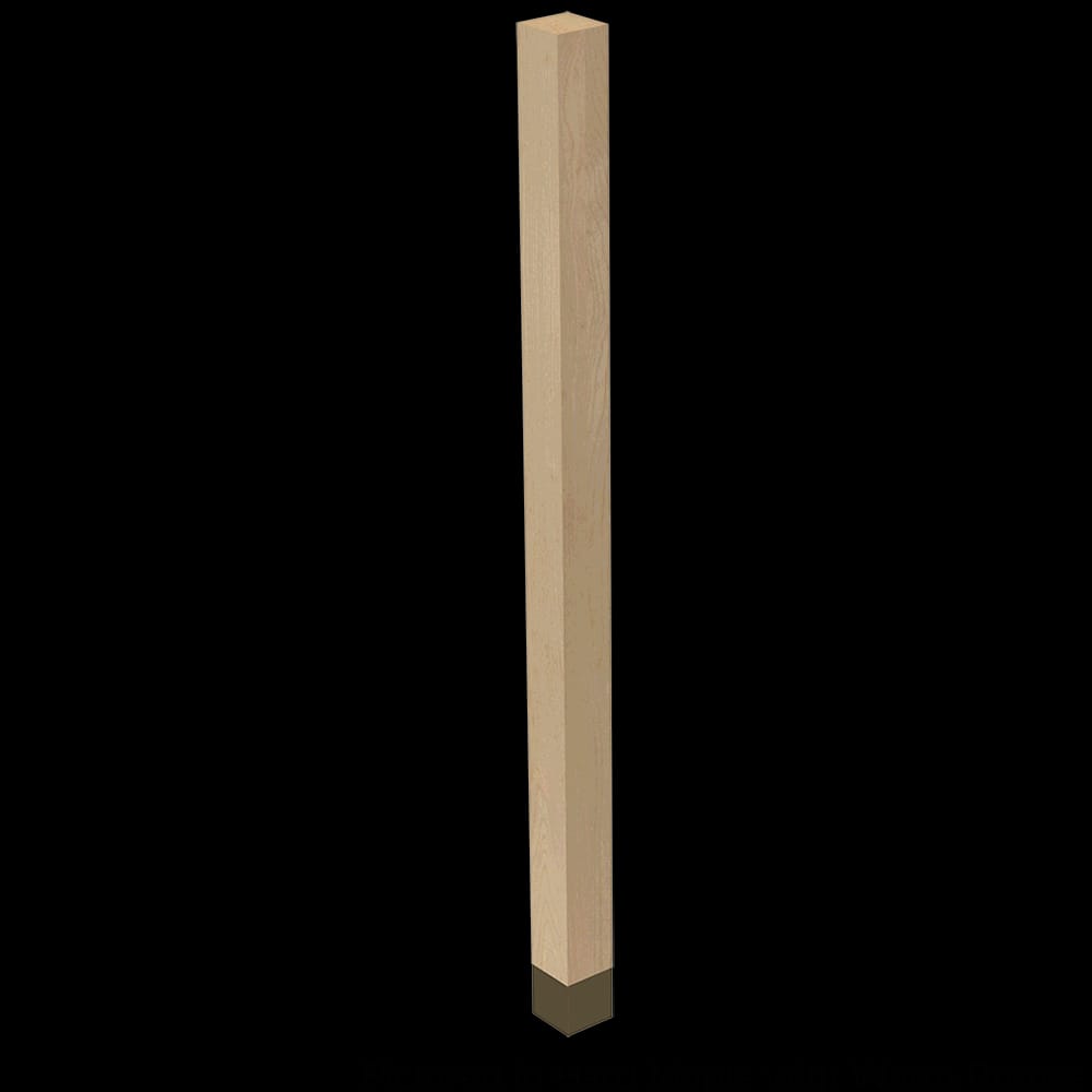 01722010ALWB1 - Designs of Distinction - 2 inch x 35.25 inch Square Leg with Warm Bronze Sleeve - Alder
