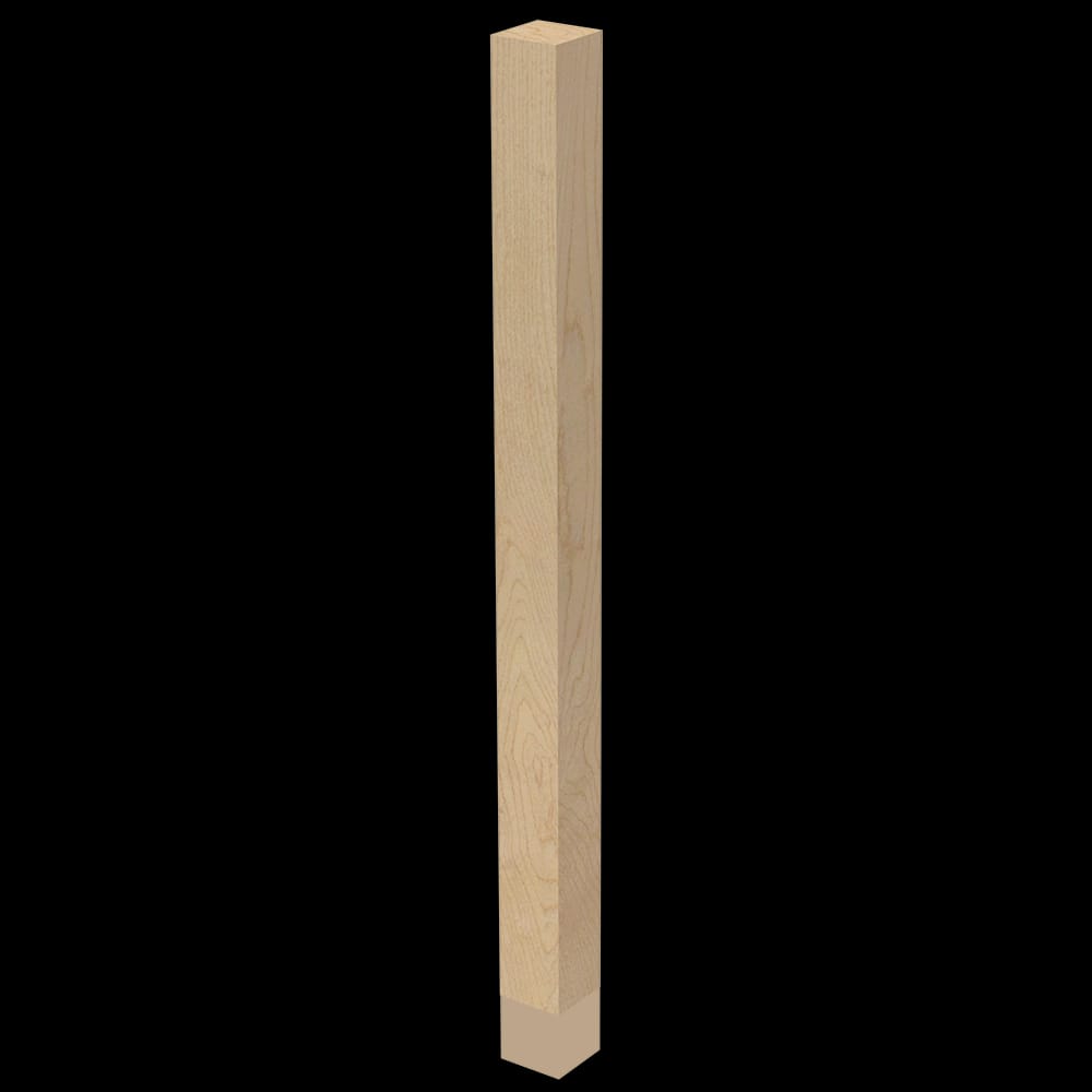 01722910AKGL1 - Designs of Distinction - 2 inch x 29 inch Square Leg with Soft Gold Sleeve - Red Oak
