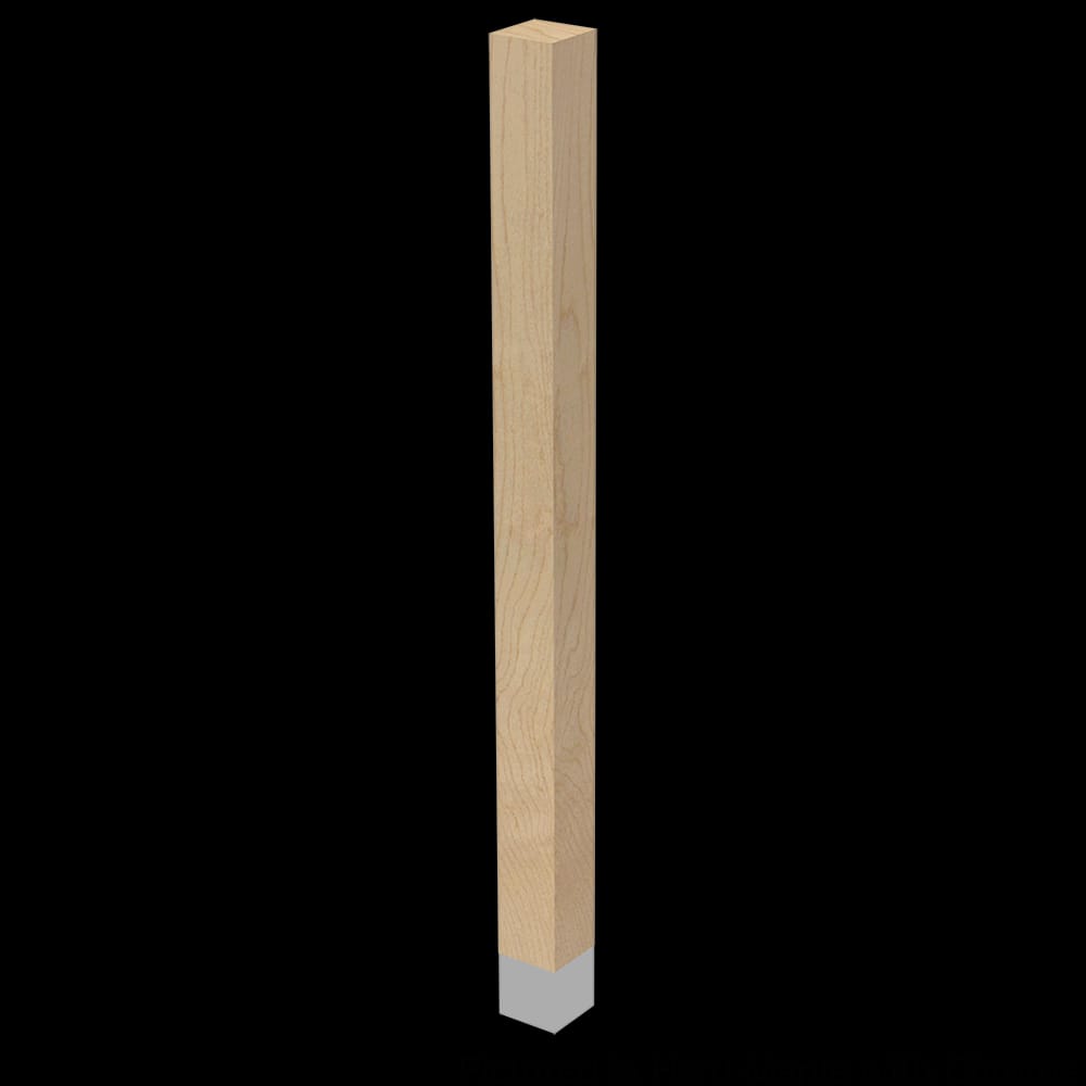 01722910ALCR1 - Designs of Distinction - 2 inch x 29 inch Square Leg with Chrome Sleeve - Alder