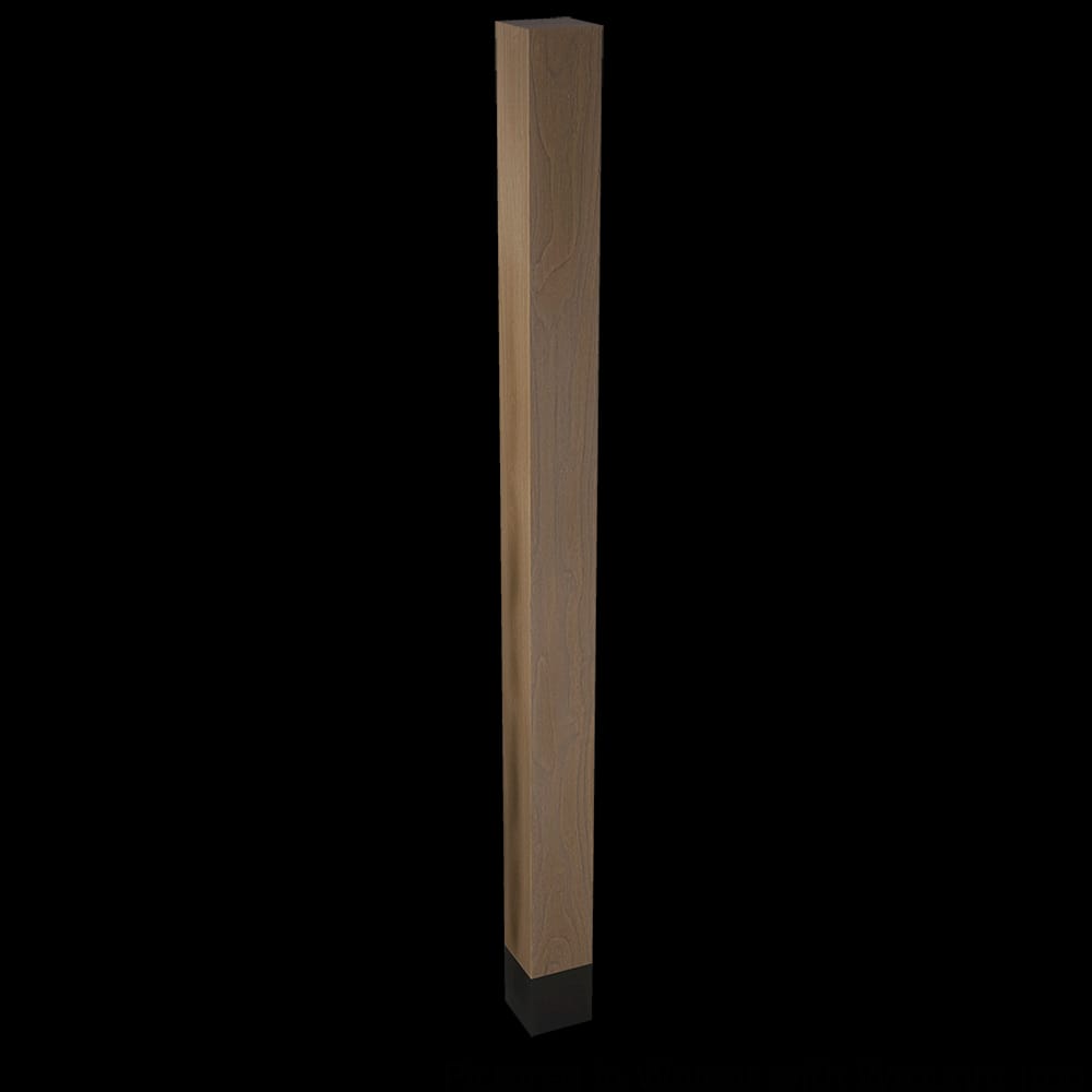 01722910WLWR1 - Designs of Distinction - 2 inch x 29 inch Square Leg with Flat Black Sleeve - Walnut
