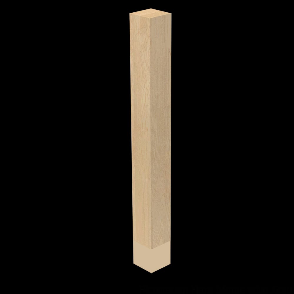 01723001AKGL1 - Designs of Distinction - 3 inch x 29 inch Square Leg with Soft Gold Sleeve - Red Oak