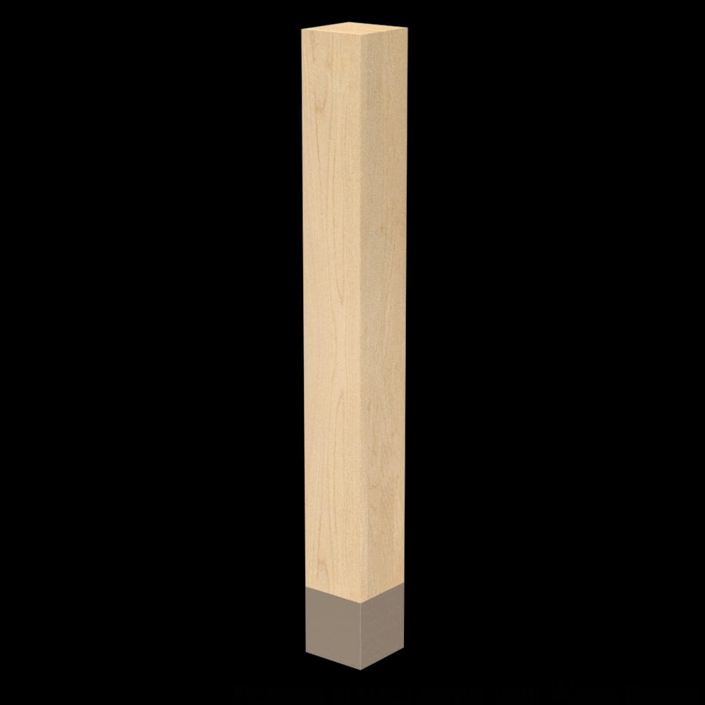 01724010AKWB1 - Designs of Distinction - 4 inch x 35.25 inch Square Leg with Warm Bronze Sleeve - Red Oak