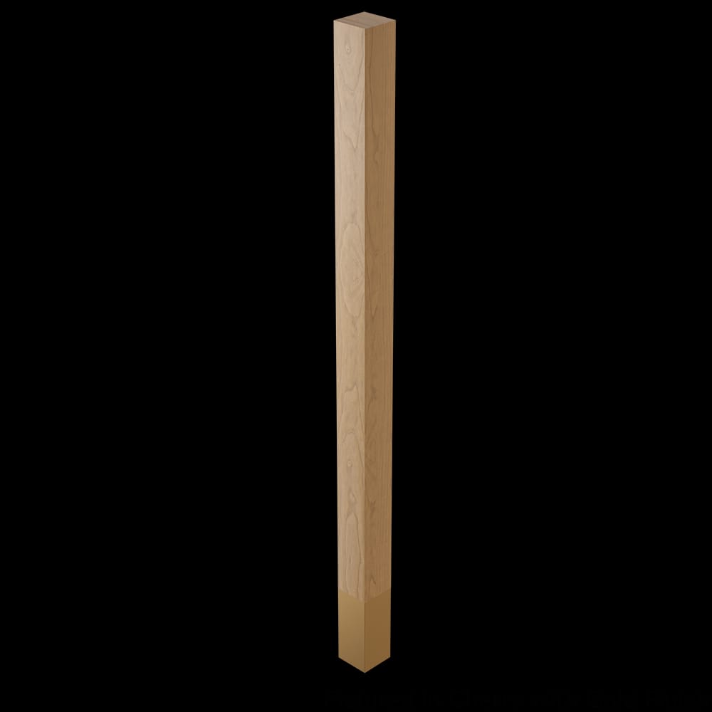 01724500CHGL1 - Designs of Distinction - 2 inch x 35.25 inch Square Leg with 4.5 inch Soft Gold Sleeve - Cherry