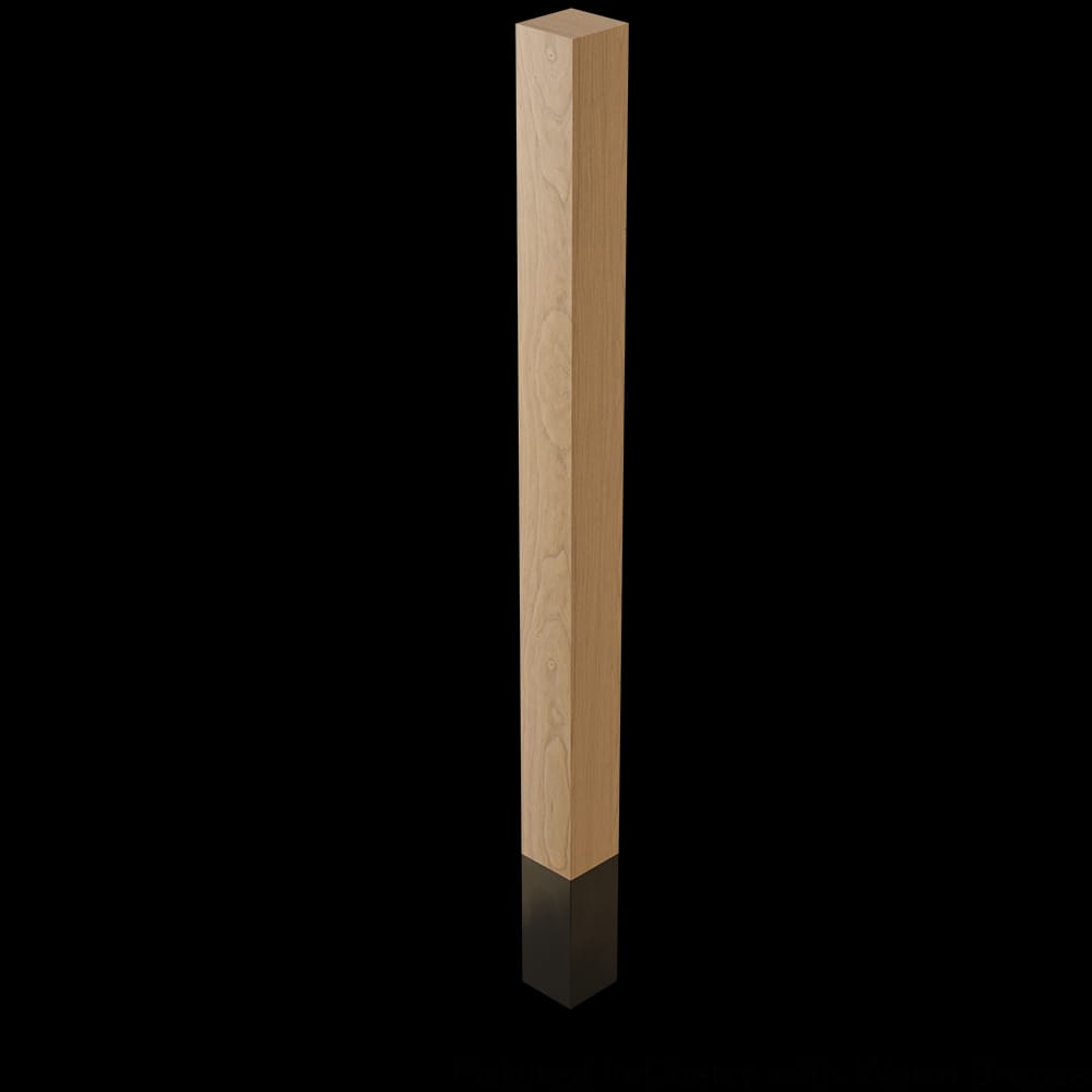 01724529CHWB1 - Designs of Distinction - 2 inch x 29 inch Square Leg with 4.5 inch Warm Bronze Sleeve - Cherry