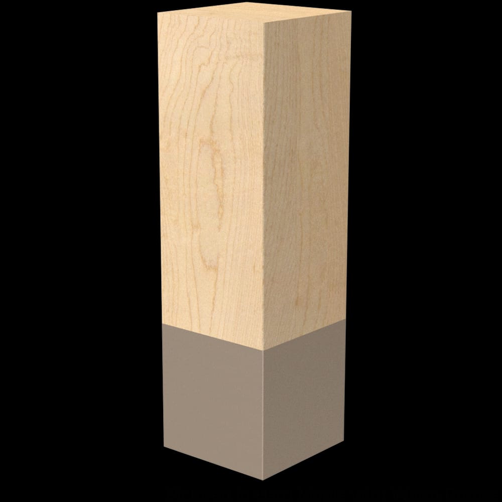 01731010ALWB1 - Designs of Distinction - 3 inch x 10 inch Square Leg with Warm Bronze Sleeve - Alder