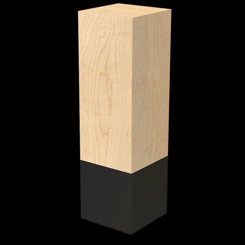 01731010CHWR1 - Designs of Distinction - 3 inch x 10 inch Square Leg with Flat Black Sleeve - Cherry