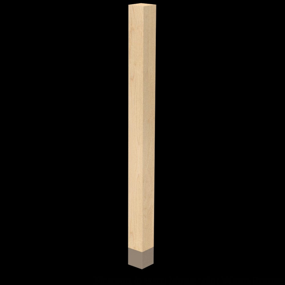 01733010ALWB1 - Designs of Distinction - 3 inch x 42.25 inch Square Leg with Warm Bronze Sleeve - Alder