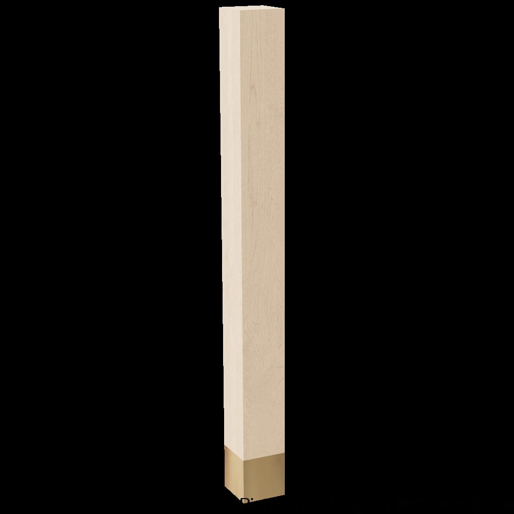 01734010CHPB1 - Designs of Distinction - 4 inch x 42.25 inch Square Leg with Polished Brass Sleeve - Cherry