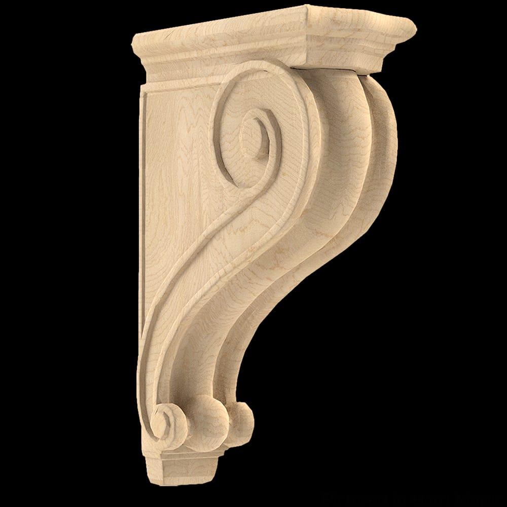 01904991HM1 - Designs of Distinction - Narrow Corinthian Corbel - Hard Maple