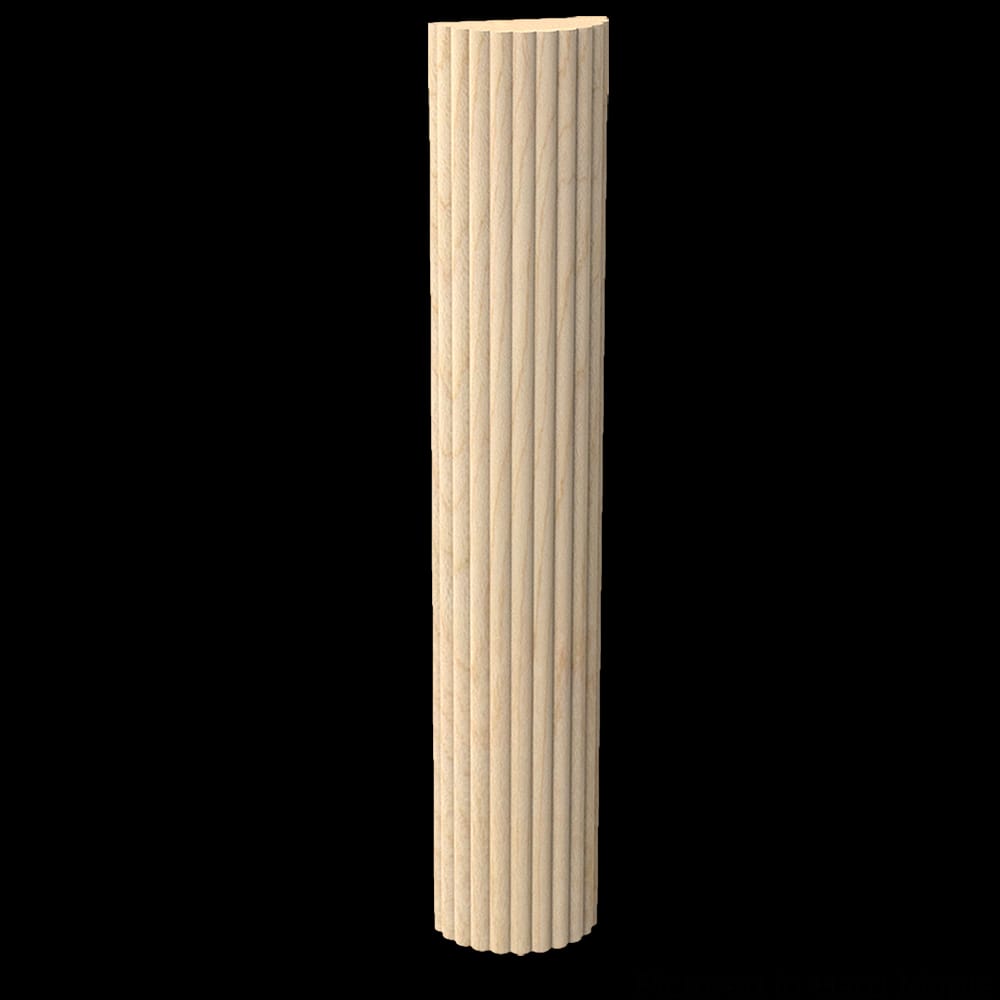 01961520HM2 - Designs of Distinction - Series 150 Reeded Half Round Moulding - Hard Maple