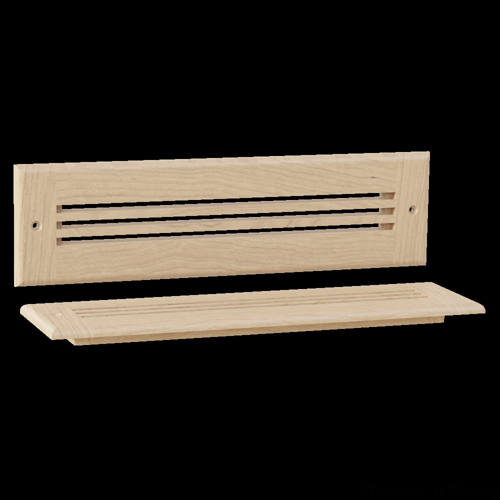 01992210CH1 - Designs of Distinction - 11.75 inch wide Linear Style Toe Kick Vent - Cherry