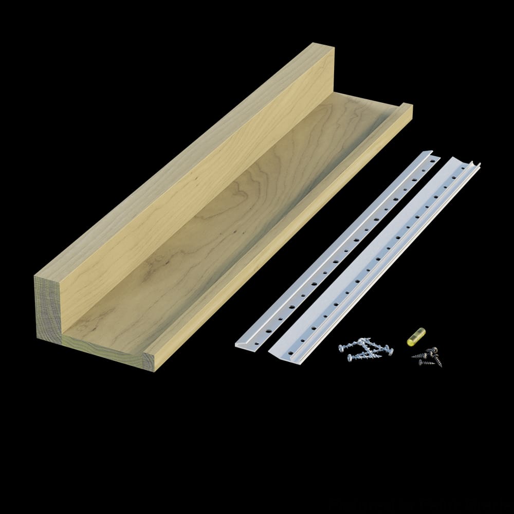 01CHSHLF0424PT1 - Designs of Distinction - 24 inch Slimline Channel Shelf - Paint Grade