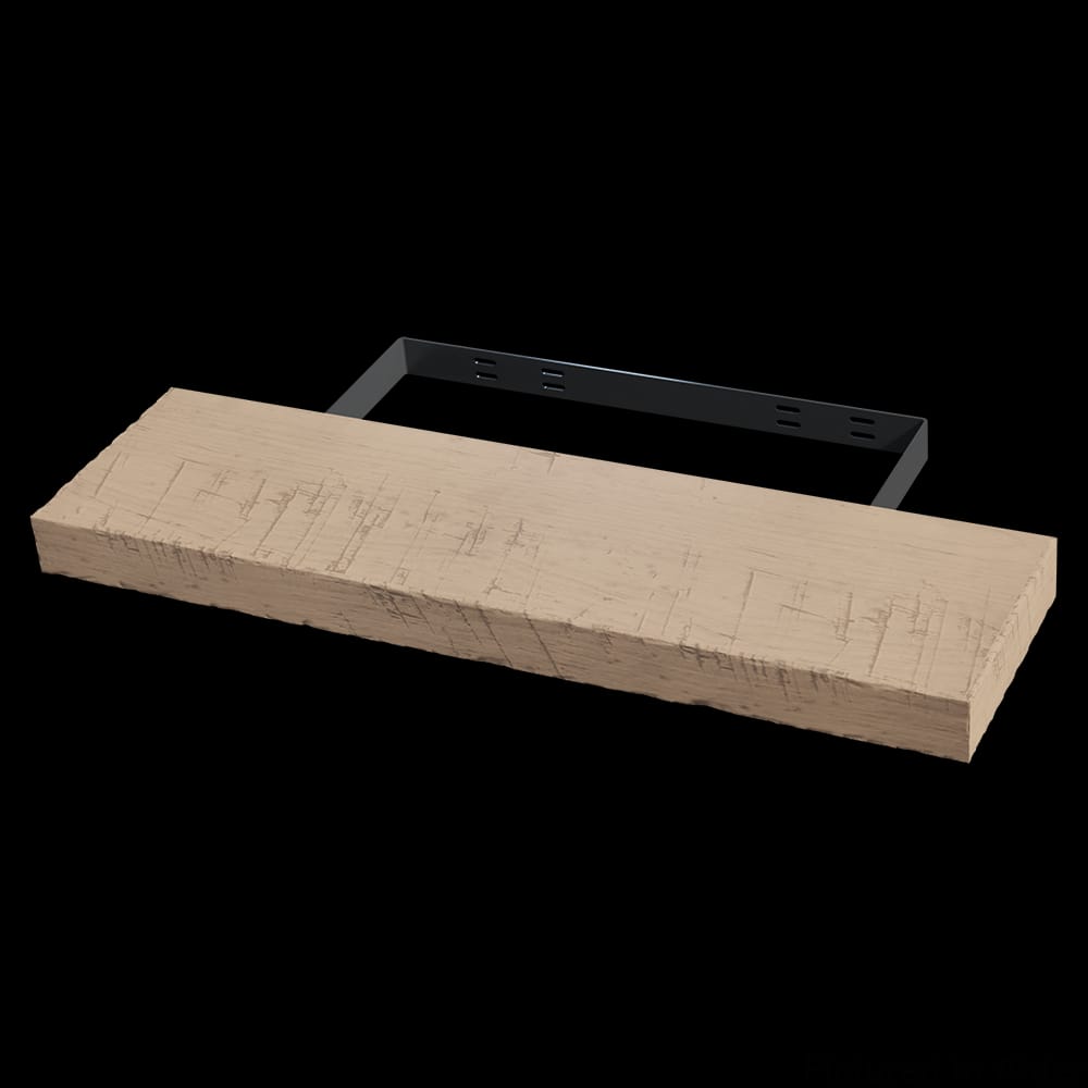 01FL103610AL1 - Designs of Distinction - 10 inch x 36 inch Rustic Hand Scraped Floating Shelf - Alder