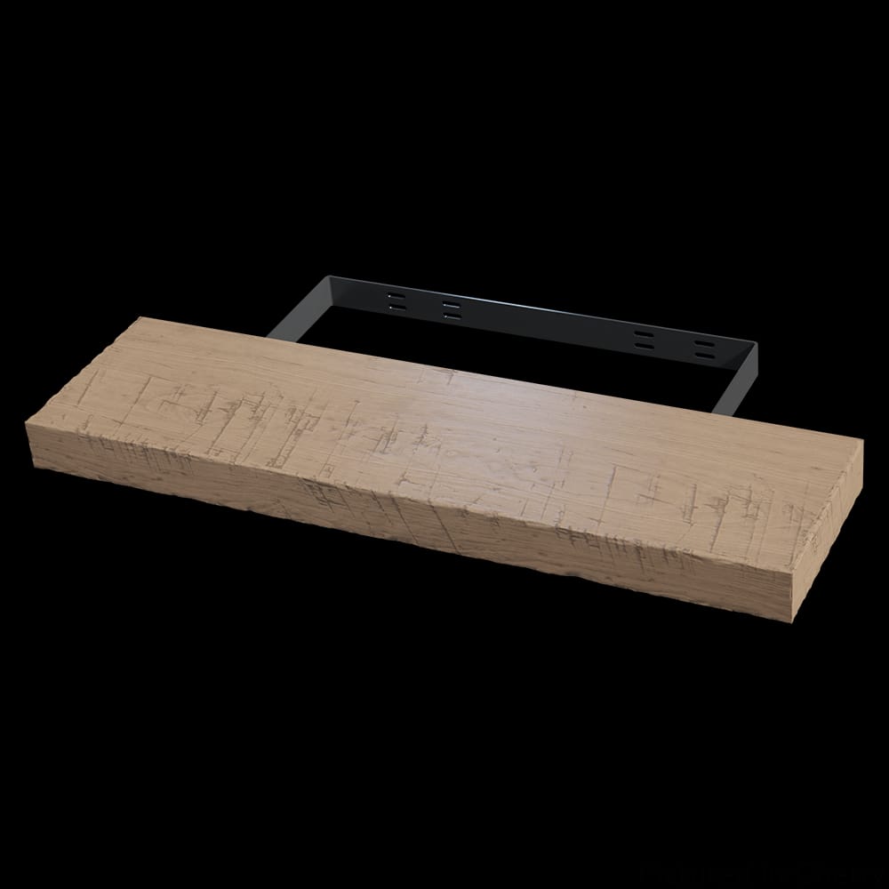 01FL103610CH1 - Designs of Distinction - 10 inch x 36 inch Rustic Hand Scraped Floating Shelf - Cherry