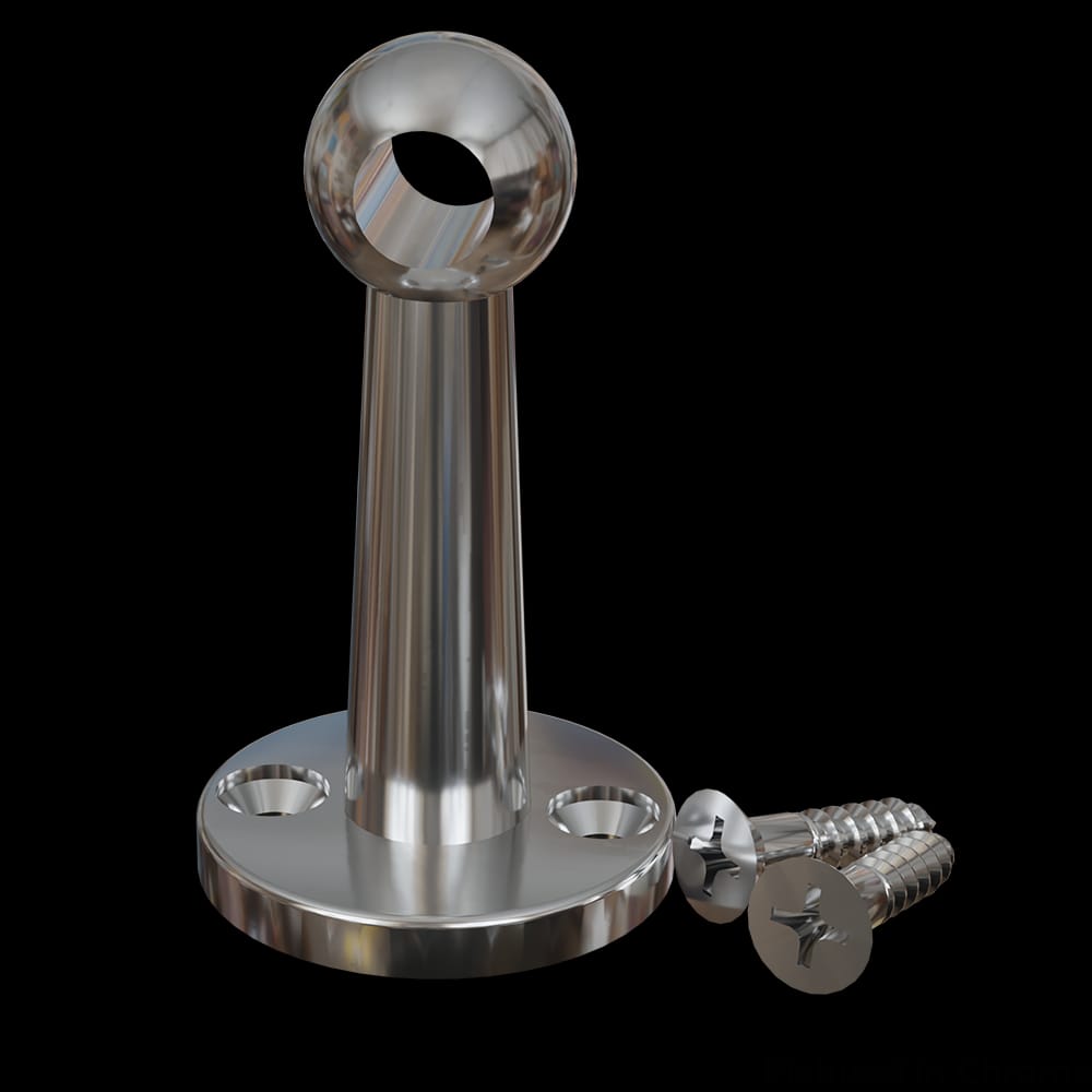 01HC9001CR1 - Designs of Distinction - Gallery Rail - Center Post - Chrome