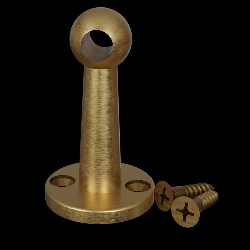 01HC9001SB1 - Designs of Distinction - Gallery Rail - Center Post - Satin Brass