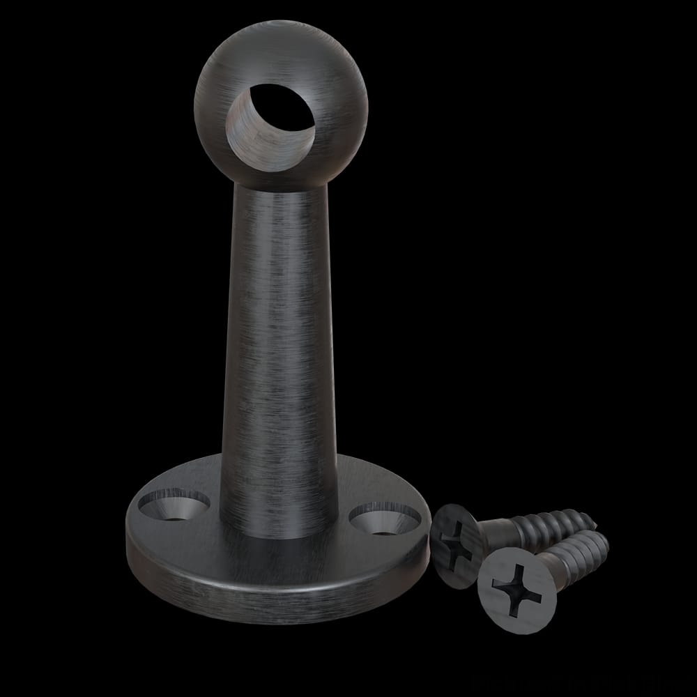 01HC9001WR1 - Designs of Distinction - Gallery Rail - Center Post - Flat Black